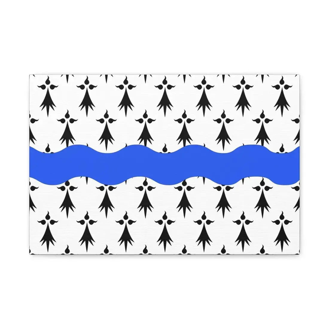 Flag of Loire Atlantique France 2 - Canvas Wall Art 18″ x 12″ 1.25" - The Sticker Space