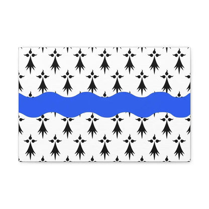 Flag of Loire Atlantique France 2 - Canvas Wall Art 18″ x 12″ 1.25" - The Sticker Space