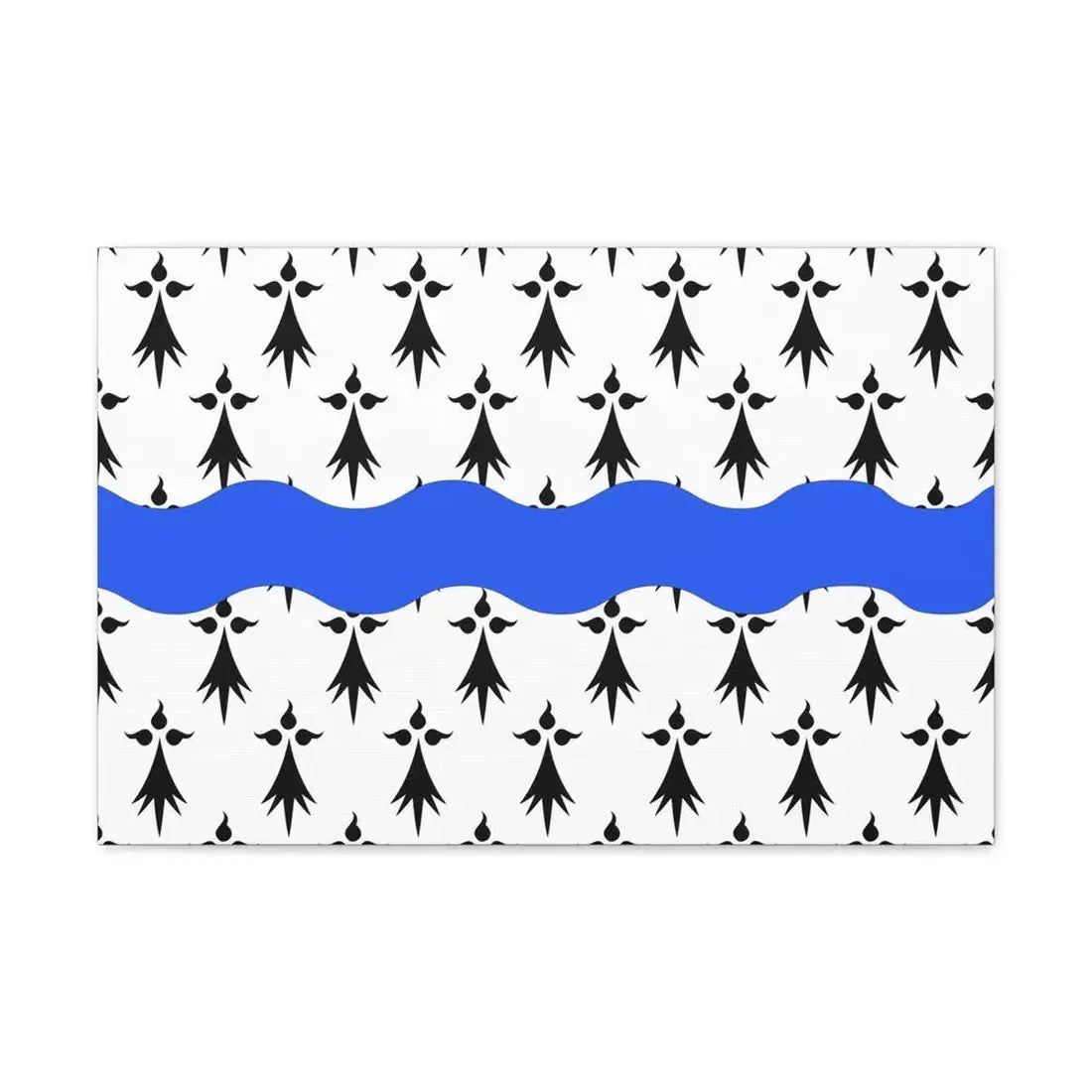Flag of Loire Atlantique France 2 - Canvas Wall Art 24″ x 16″ 1.25" - The Sticker Space