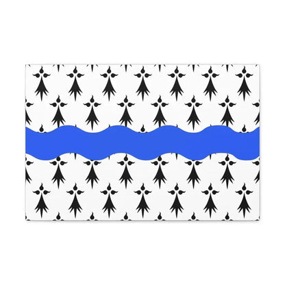 Flag of Loire Atlantique France 2 - Canvas Wall Art 24″ x 16″ 1.25" - The Sticker Space