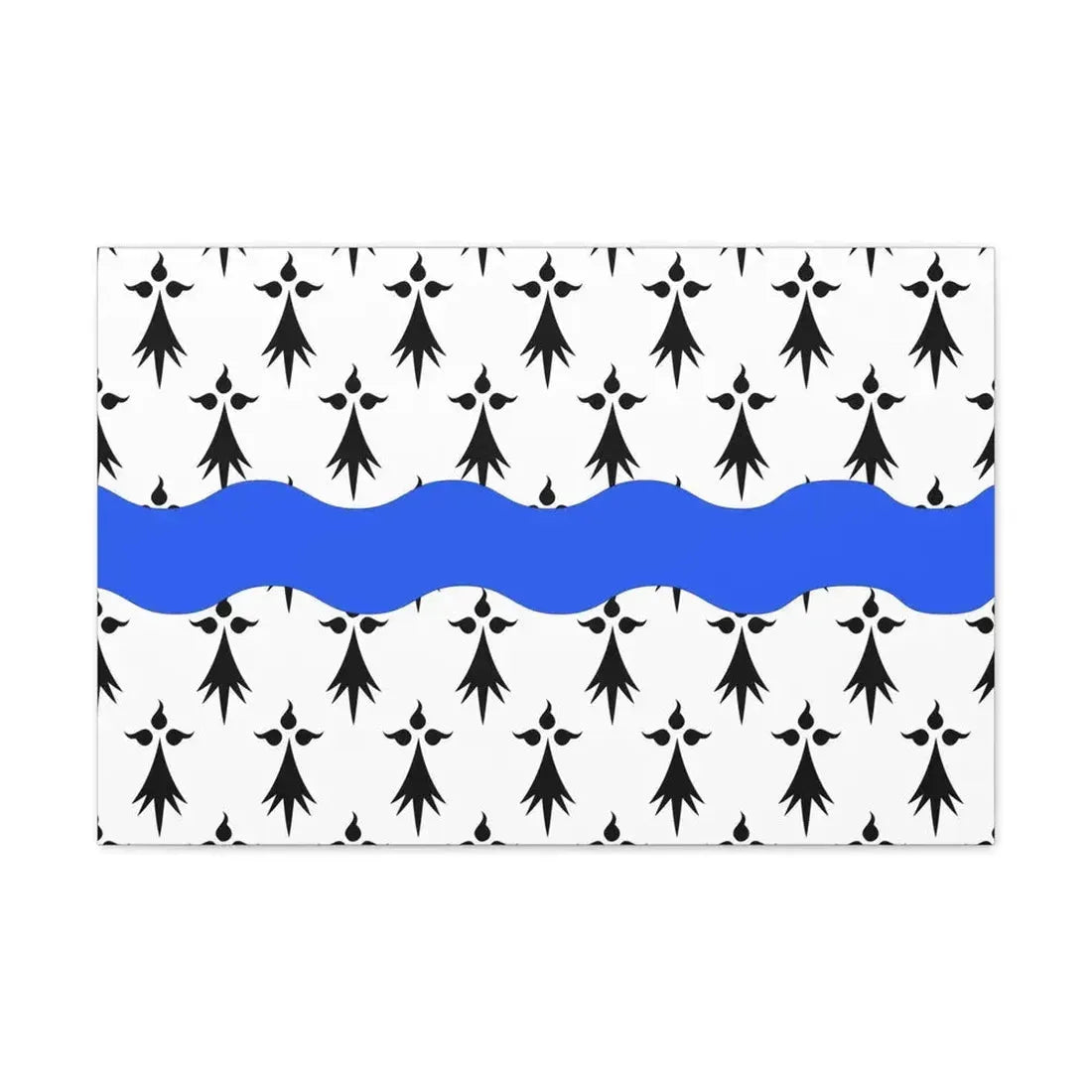 Flag of Loire Atlantique France 2 - Canvas Wall Art 30" x 20" 1.25" - The Sticker Space