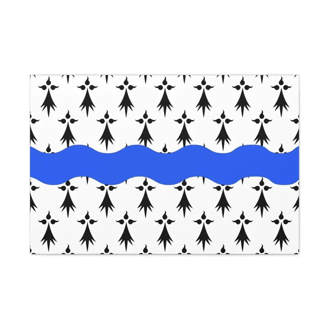 Flag of Loire Atlantique France 2 - Canvas Wall Art 36" x 24" 1.25" - The Sticker Space