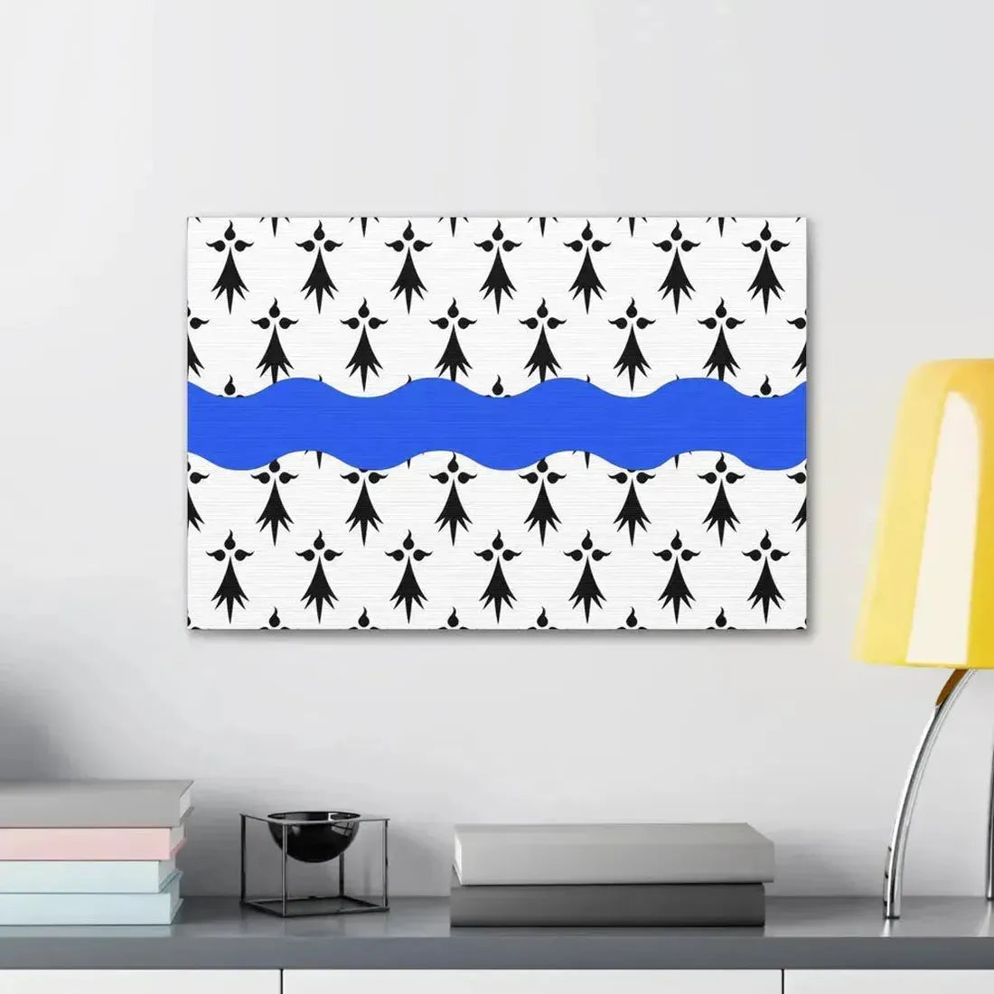 Flag of Loire Atlantique France 2 - Canvas Wall Art - The Sticker Space