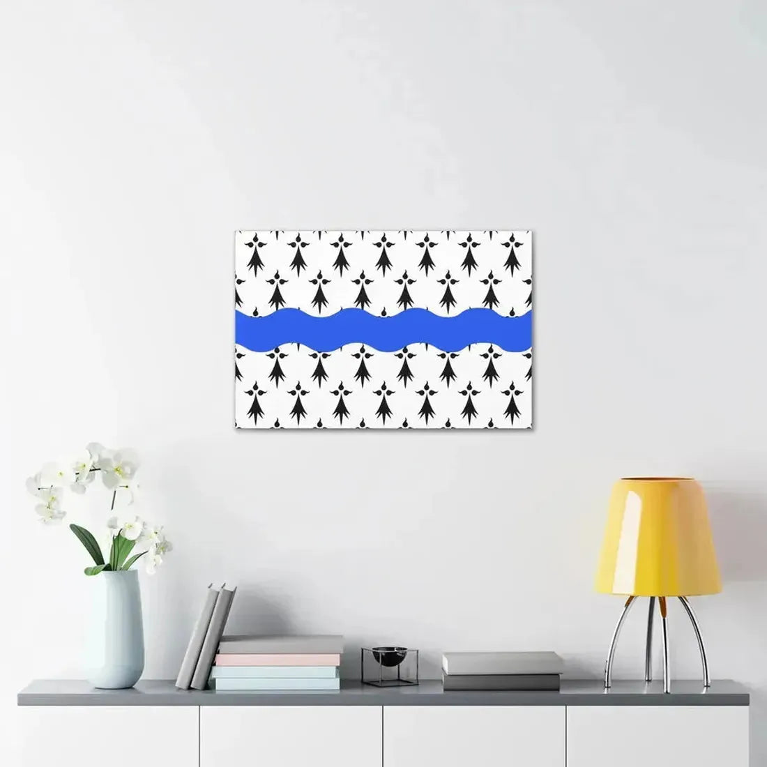 Flag of Loire Atlantique France 2 - Canvas Wall Art - The Sticker Space