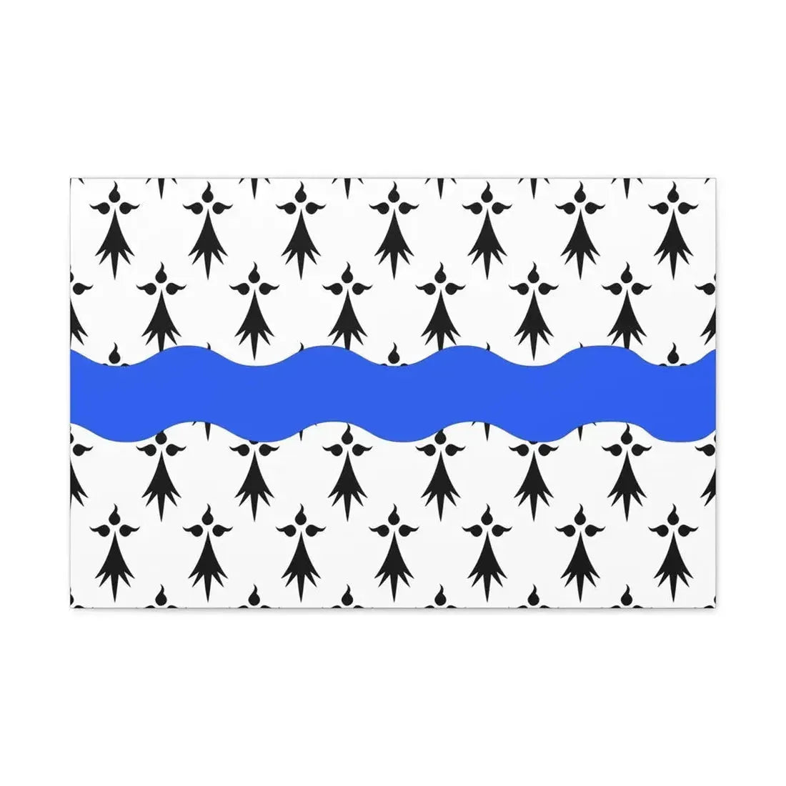 Flag of Loire Atlantique France 2 - Canvas Wall Art - The Sticker Space