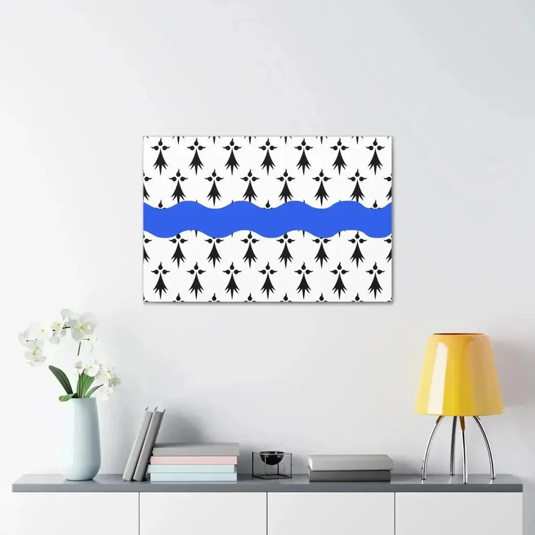 Flag of Loire Atlantique France 2 - Canvas Wall Art - The Sticker Space