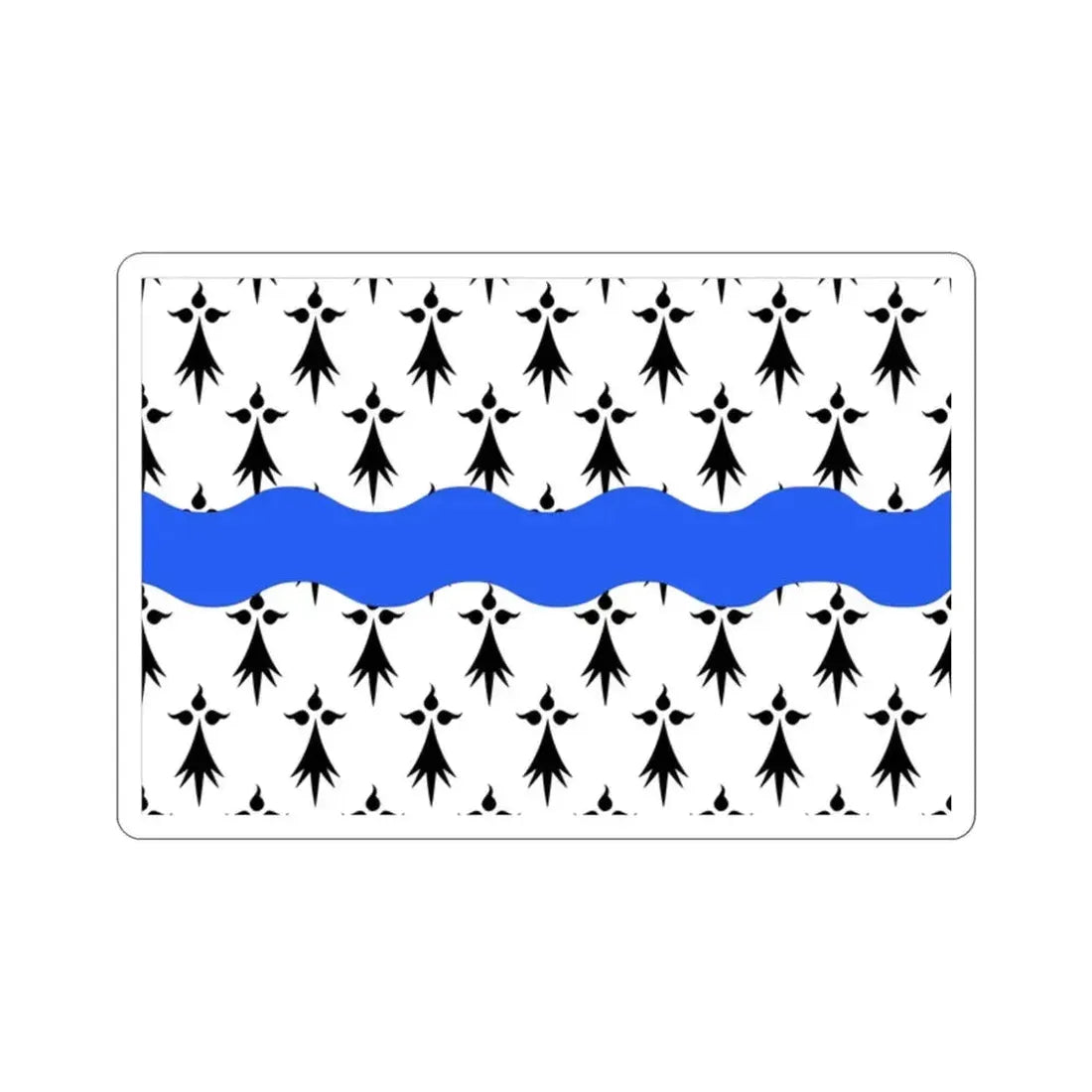 Flag of Loire Atlantique France 2 STICKER Vinyl Die-Cut Decal 2 Inch - The Sticker Space
