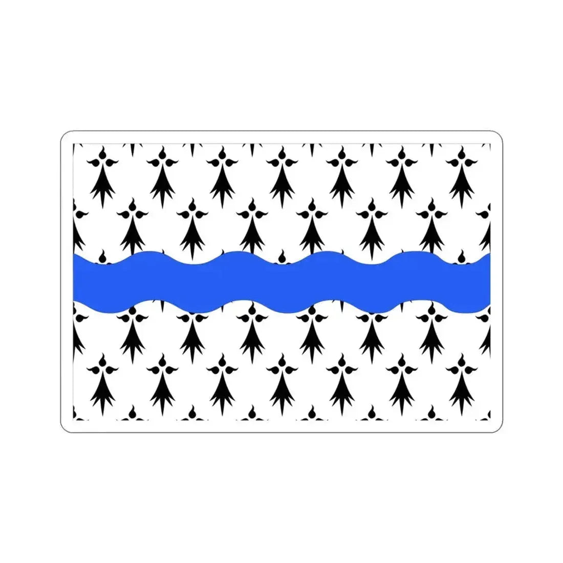 Flag of Loire Atlantique France 2 STICKER Vinyl Die-Cut Decal 3 Inch - The Sticker Space