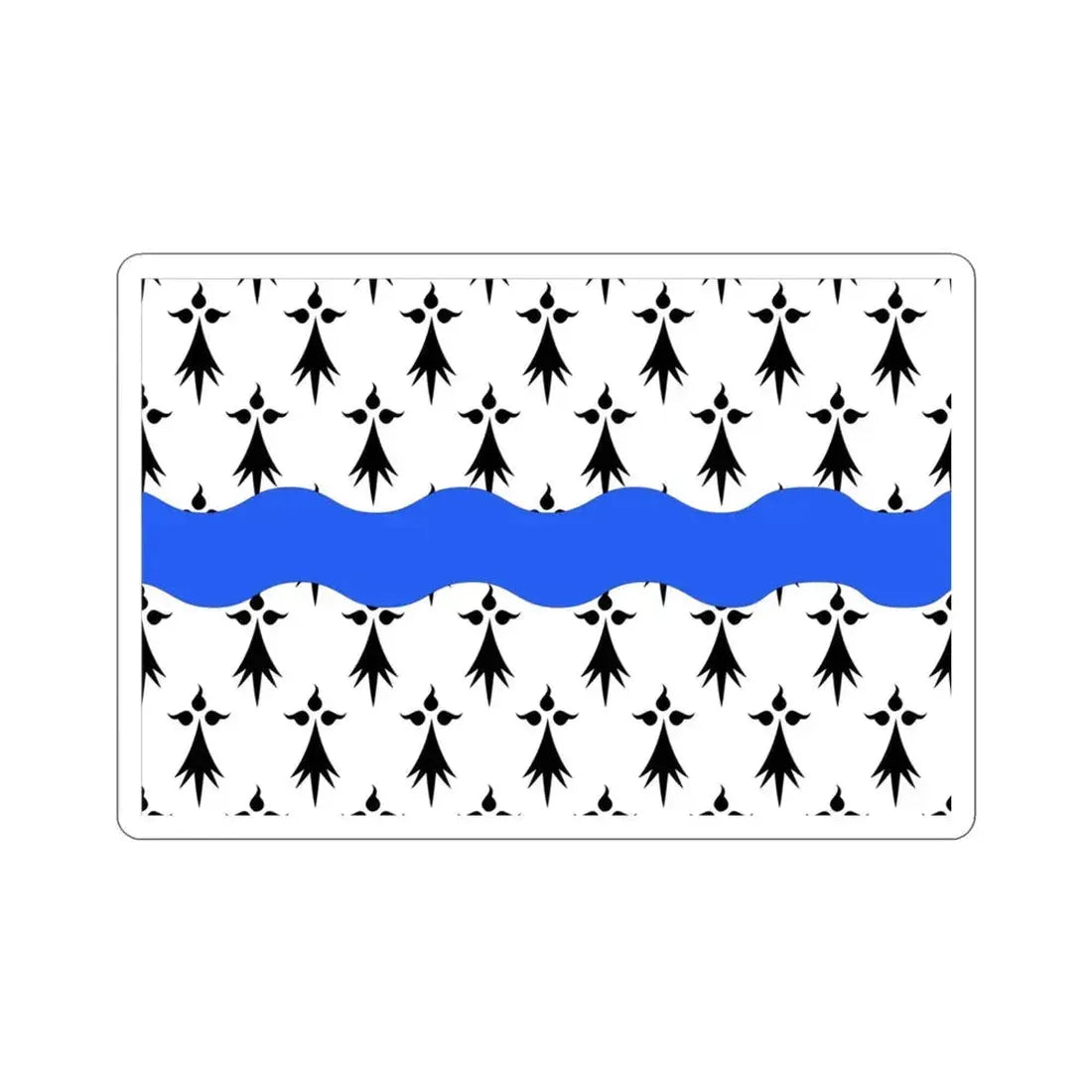 Flag of Loire Atlantique France 2 STICKER Vinyl Die-Cut Decal 3 Inch - The Sticker Space