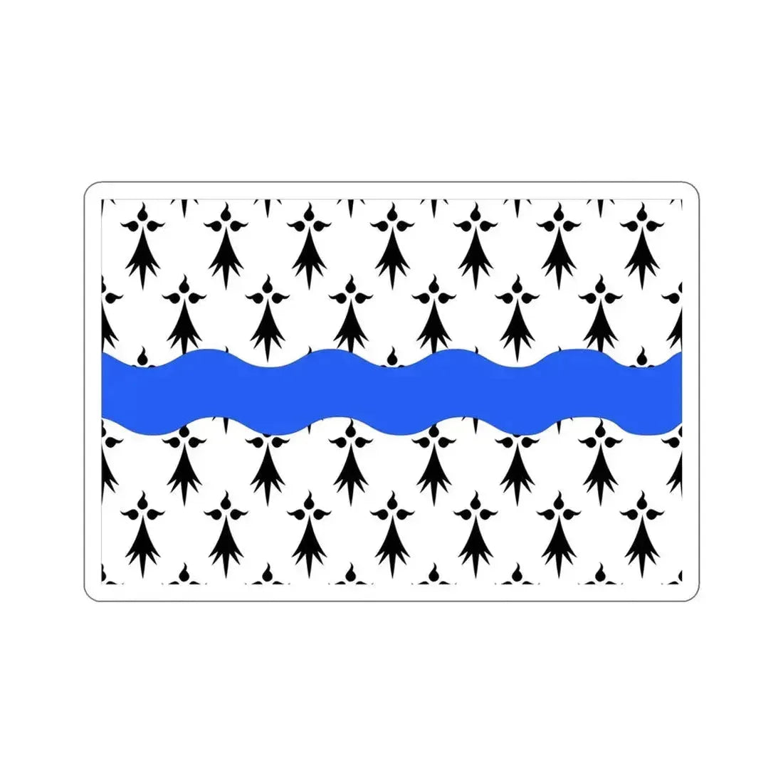 Flag of Loire Atlantique France 2 STICKER Vinyl Die-Cut Decal 4 Inch - The Sticker Space