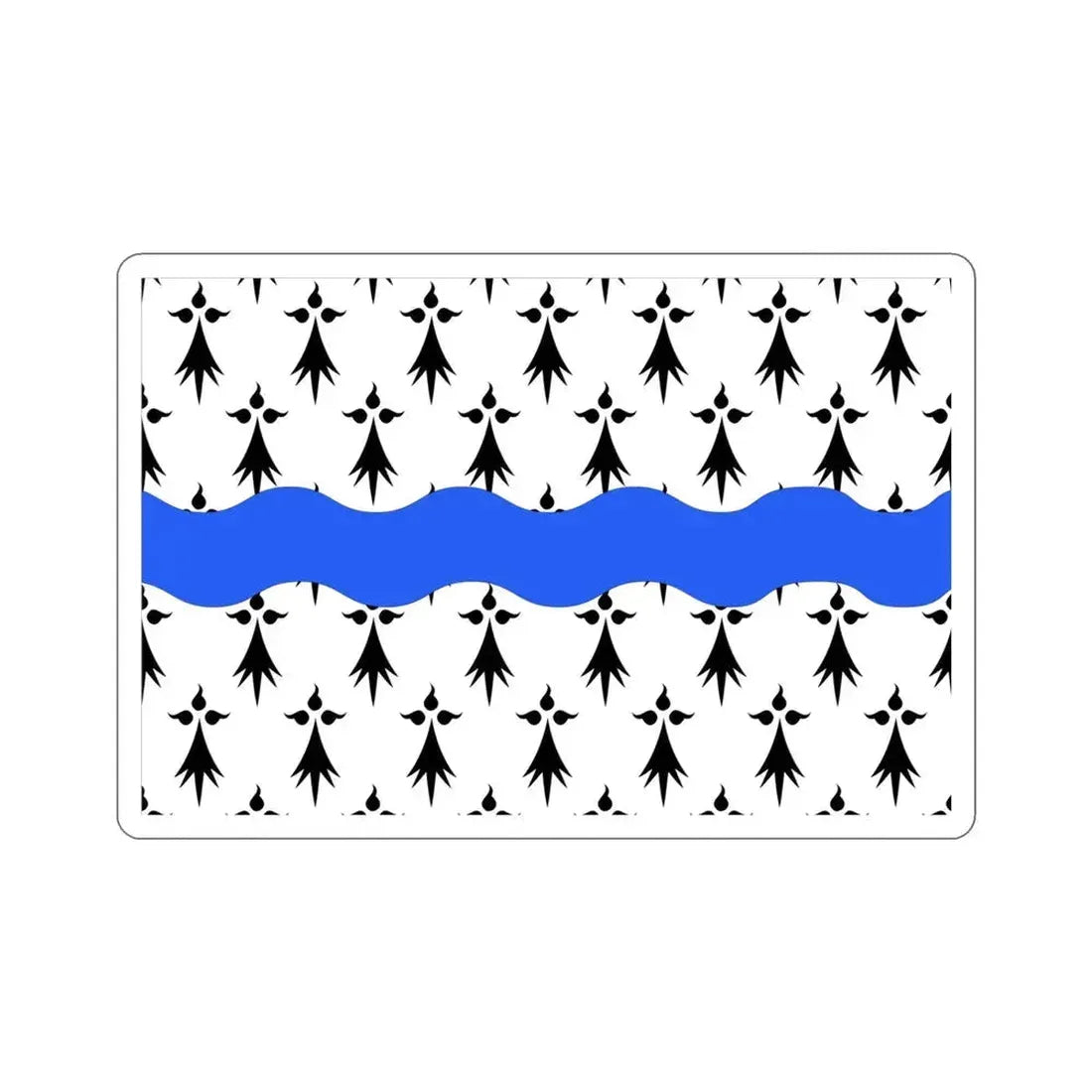 Flag of Loire Atlantique France 2 STICKER Vinyl Die-Cut Decal 4 Inch - The Sticker Space