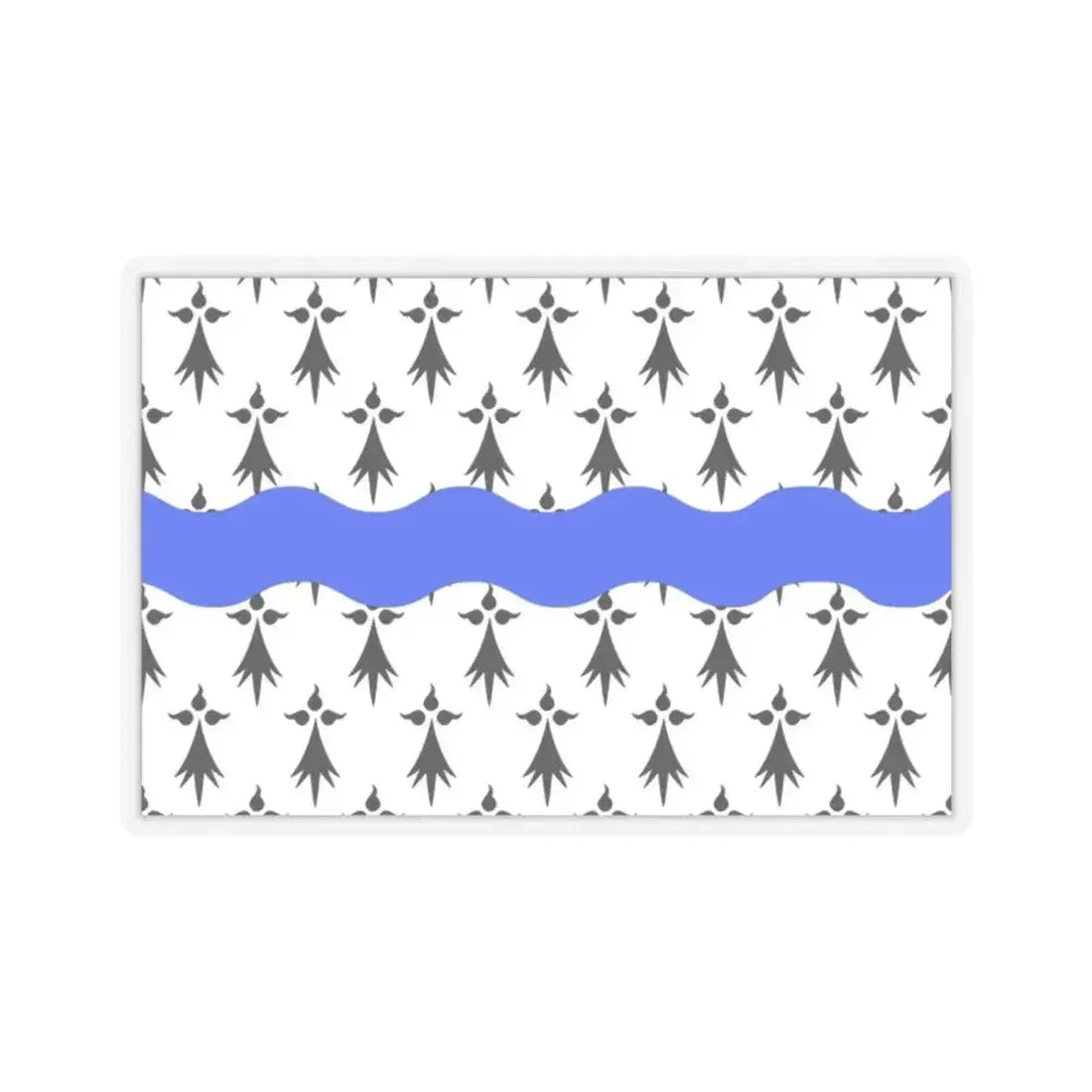 Flag of Loire Atlantique France 2 - STICKER Vinyl Kiss-Cut Decal 2 Inch Transparent - The Sticker Space