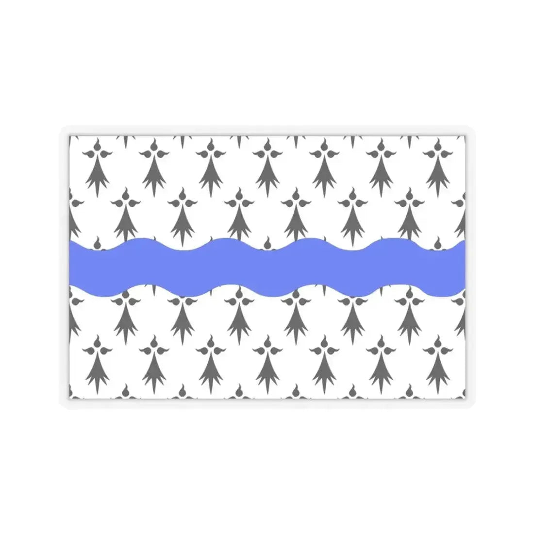 Flag of Loire Atlantique France 2 - STICKER Vinyl Kiss-Cut Decal 3 Inch Transparent - The Sticker Space