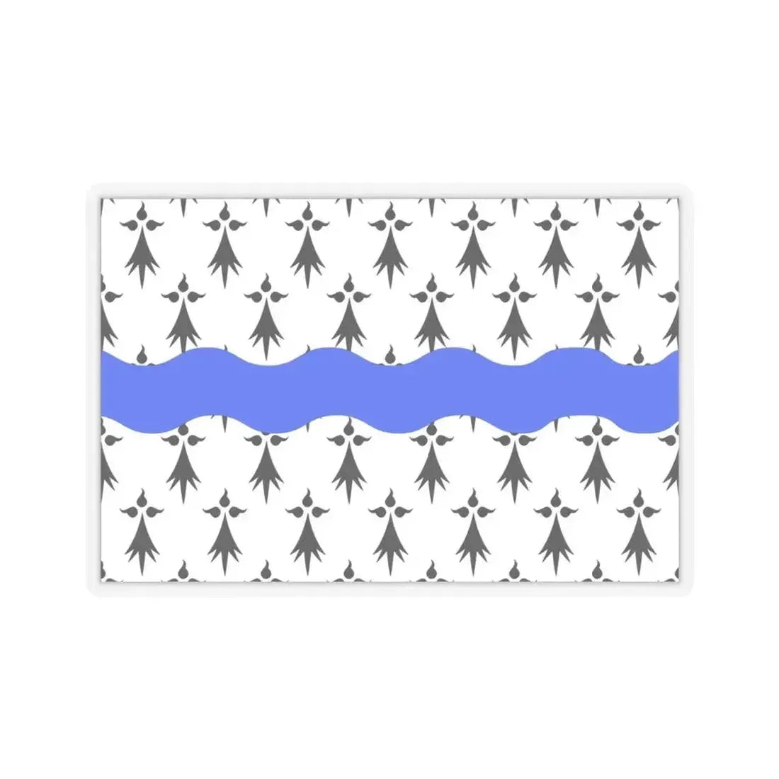 Flag of Loire Atlantique France 2 - STICKER Vinyl Kiss-Cut Decal 4 Inch Transparent - The Sticker Space
