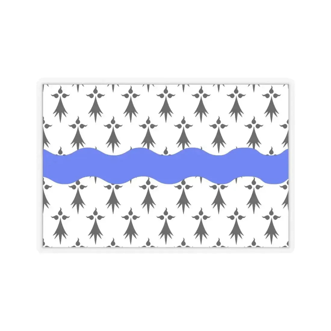 Flag of Loire Atlantique France 2 - STICKER Vinyl Kiss-Cut Decal 6 Inch Transparent - The Sticker Space