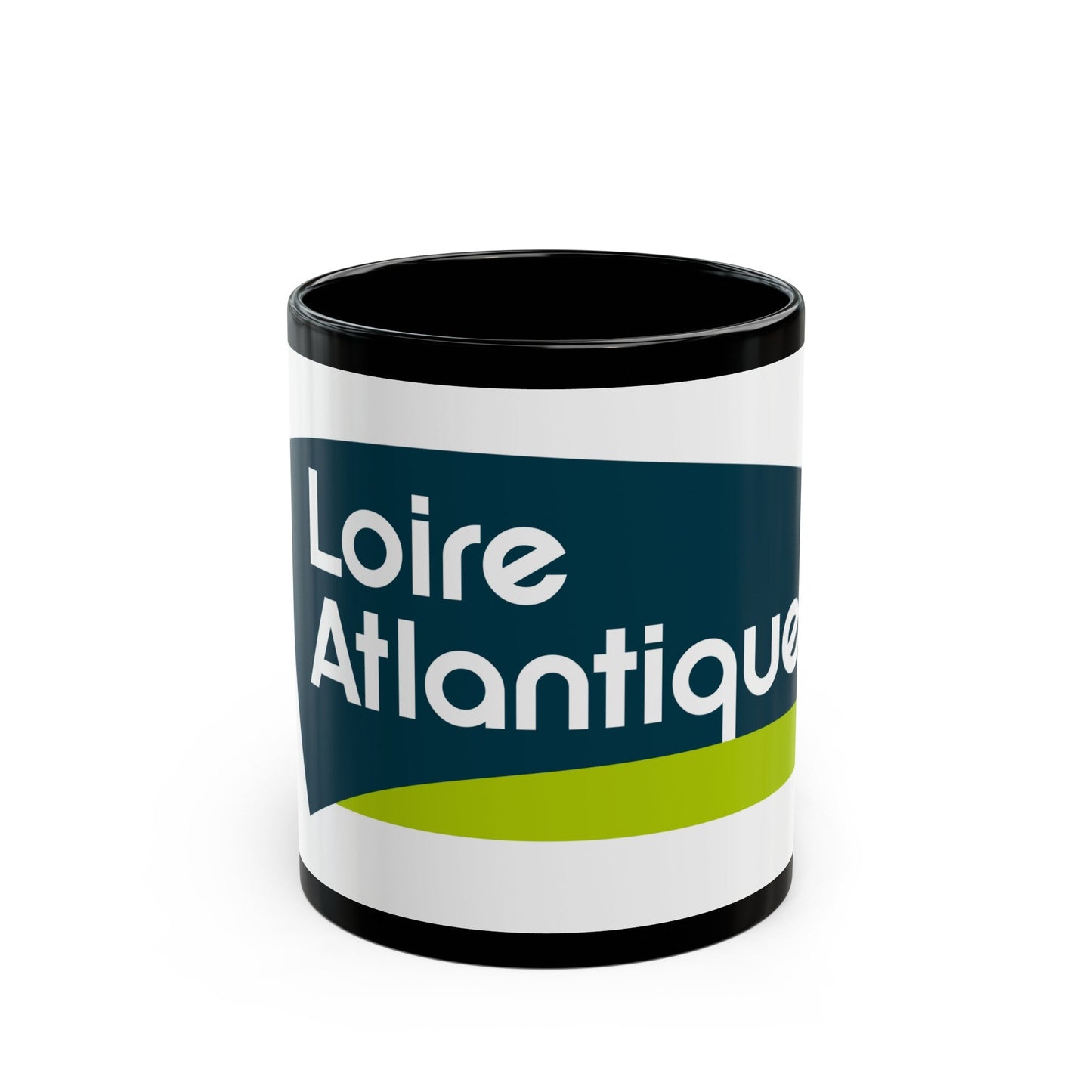 Flag of Loire Atlantique France - Black Coffee Mug-11oz-The Sticker Space