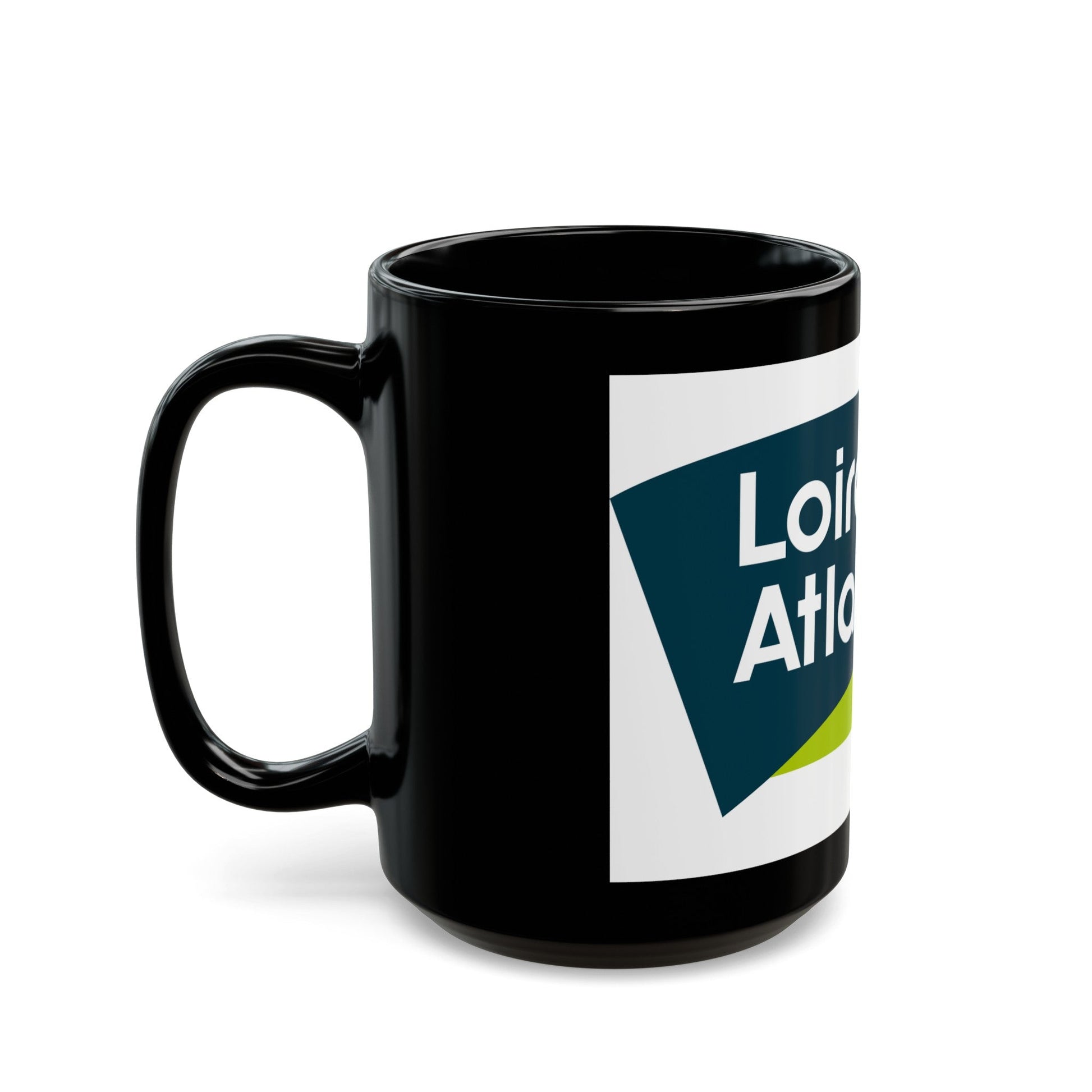 Flag of Loire Atlantique France - Black Coffee Mug-The Sticker Space