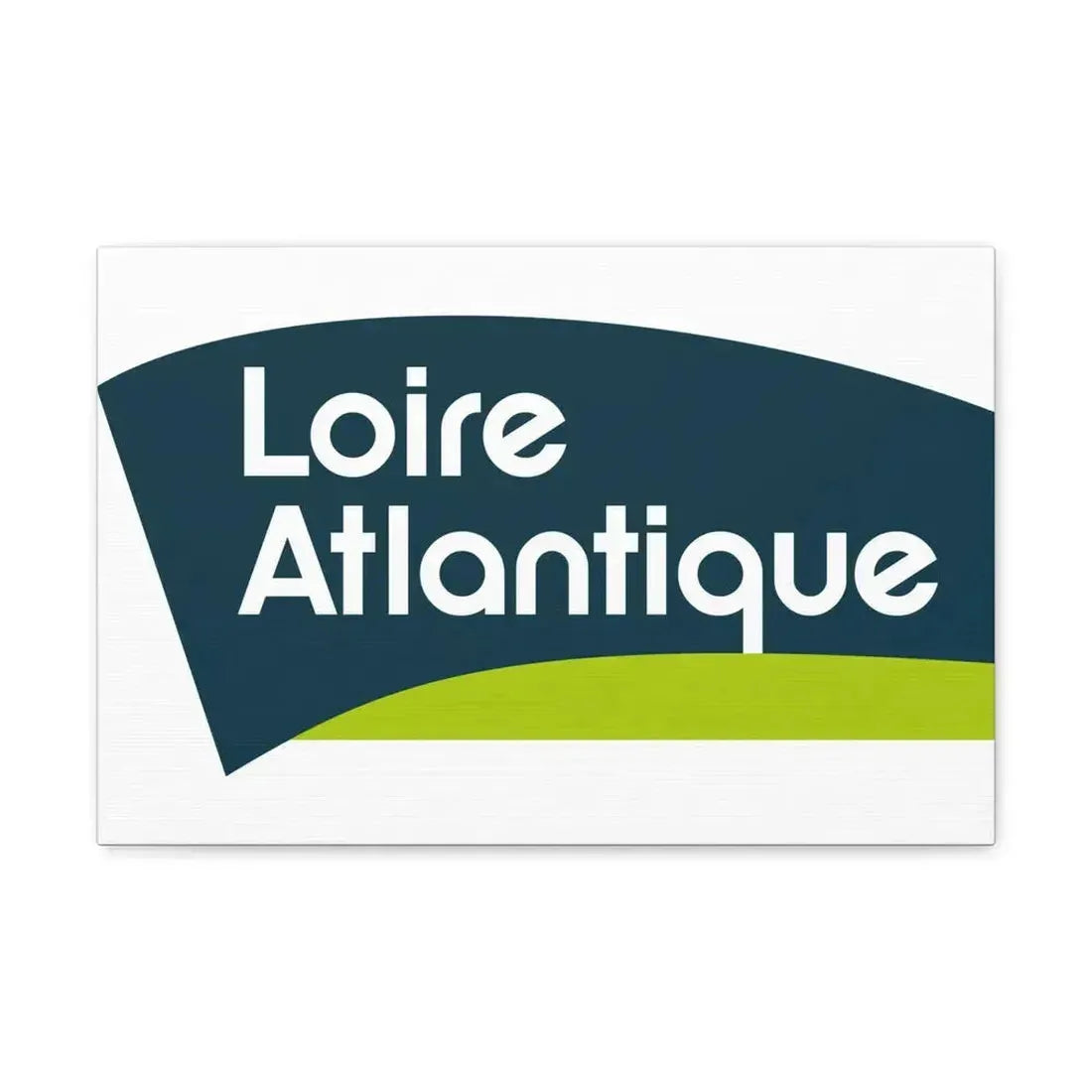 Flag of Loire Atlantique France - Canvas Wall Art 18″ x 12″ 1.25" - The Sticker Space