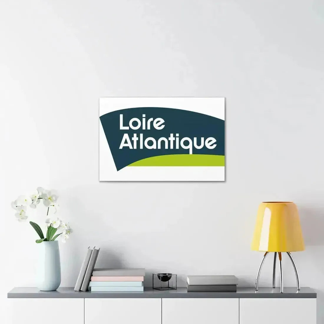 Flag of Loire Atlantique France - Canvas Wall Art - The Sticker Space