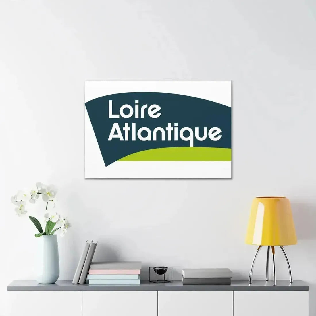 Flag of Loire Atlantique France - Canvas Wall Art - The Sticker Space