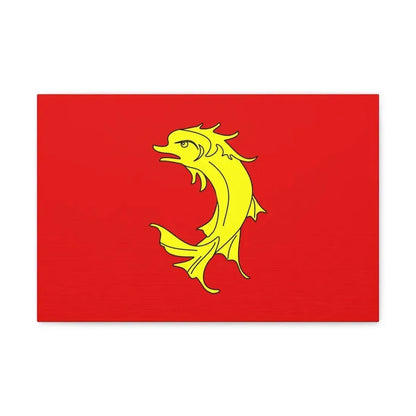 Flag of Loire France 2 - Canvas Wall Art 18″ x 12″ 1.25" - The Sticker Space