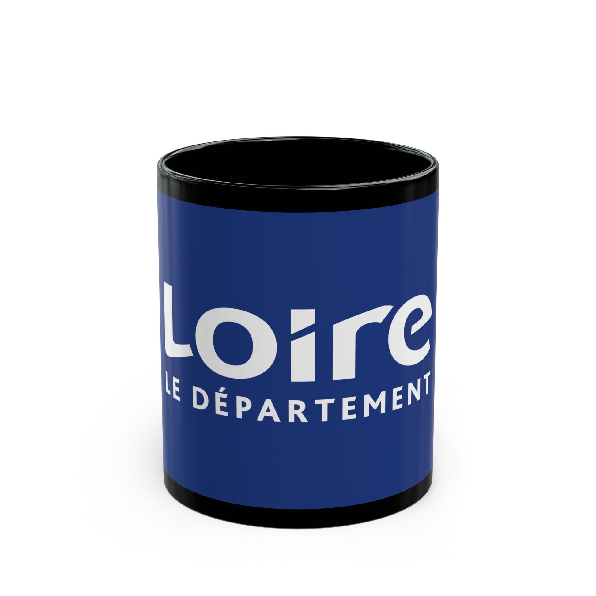 Flag of Loire France - Black Coffee Mug-11oz-The Sticker Space