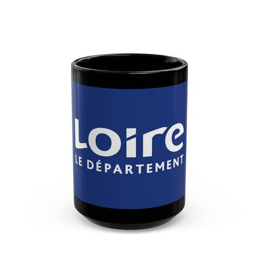 Flag of Loire France - Black Coffee Mug-15oz-The Sticker Space