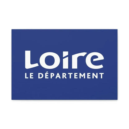 Flag of Loire France - Canvas Wall Art 18″ x 12″ 1.25" - The Sticker Space