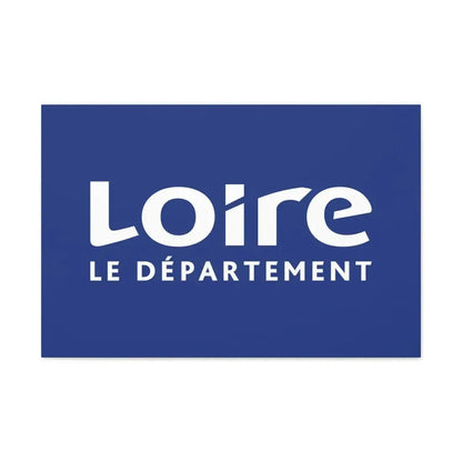 Flag of Loire France - Canvas Wall Art 30" x 20" 1.25" - The Sticker Space