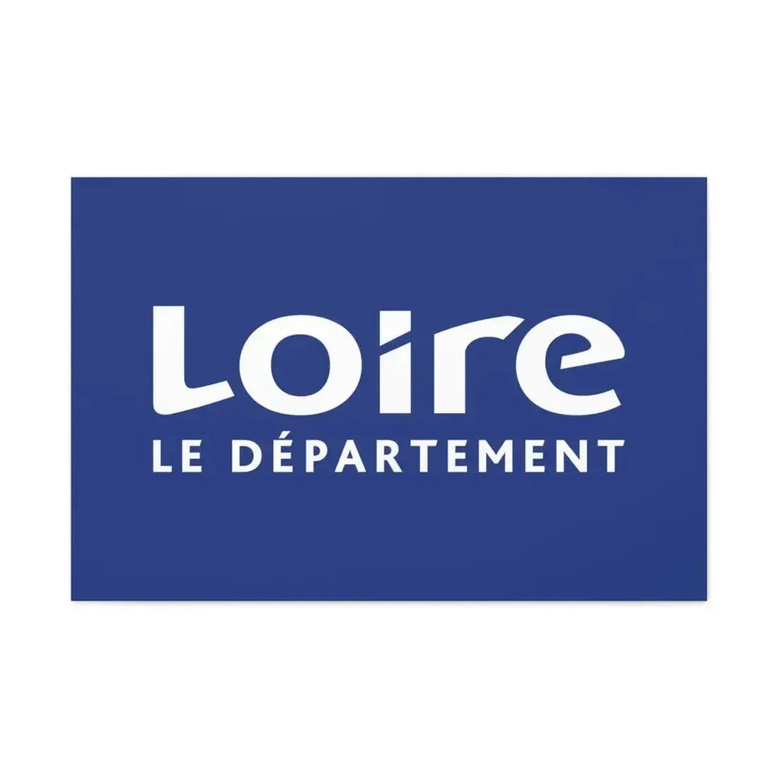 Flag of Loire France - Canvas Wall Art 36" x 24" 1.25" - The Sticker Space