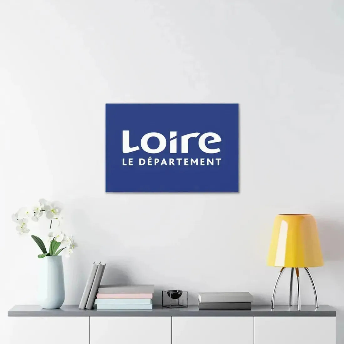 Flag of Loire France - Canvas Wall Art - The Sticker Space