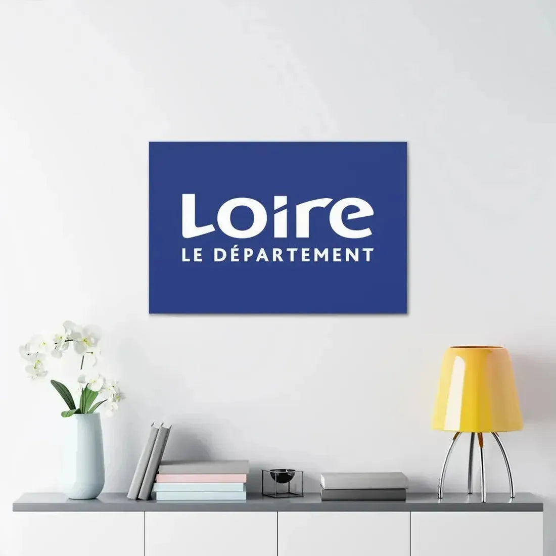 Flag of Loire France - Canvas Wall Art - The Sticker Space