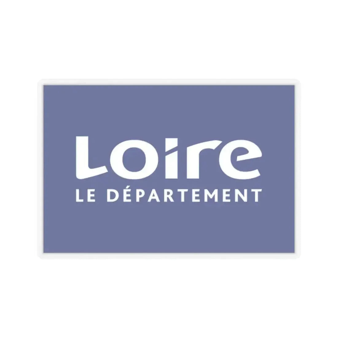 Flag of Loire France - STICKER Vinyl Kiss-Cut Decal 2 Inch Transparent - The Sticker Space