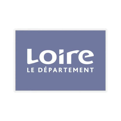 Flag of Loire France - STICKER Vinyl Kiss-Cut Decal 2 Inch Transparent - The Sticker Space