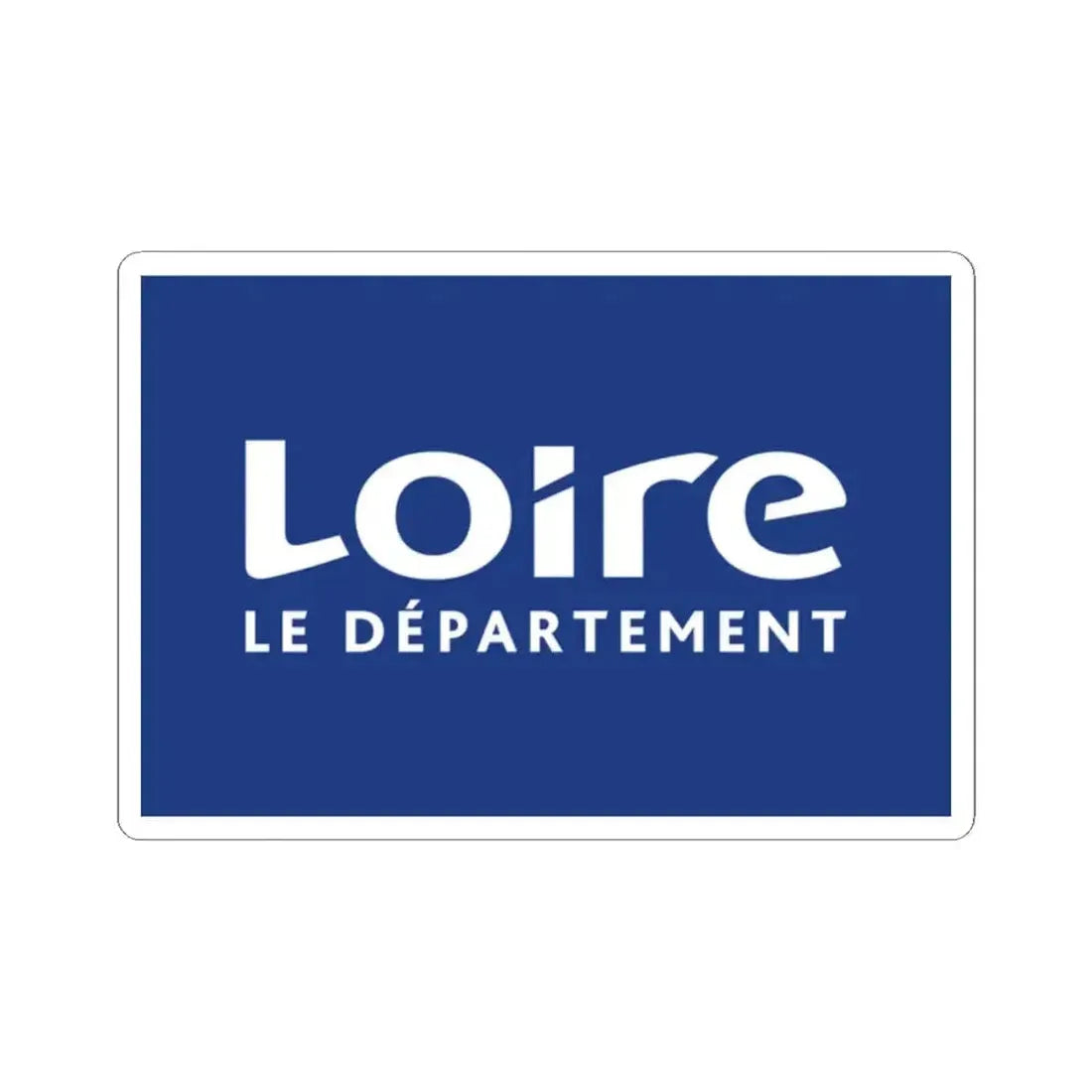 Flag of Loire France - STICKER Vinyl Kiss-Cut Decal 2 Inch White - The Sticker Space