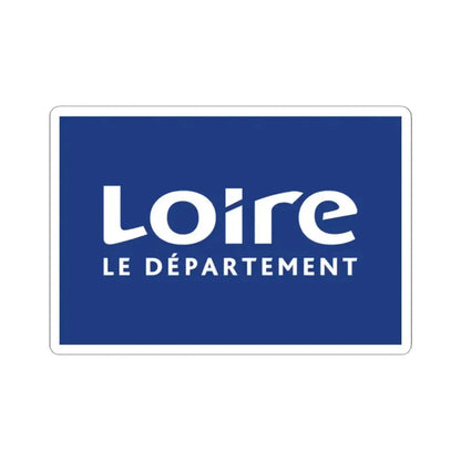 Flag of Loire France - STICKER Vinyl Kiss-Cut Decal 2 Inch White - The Sticker Space