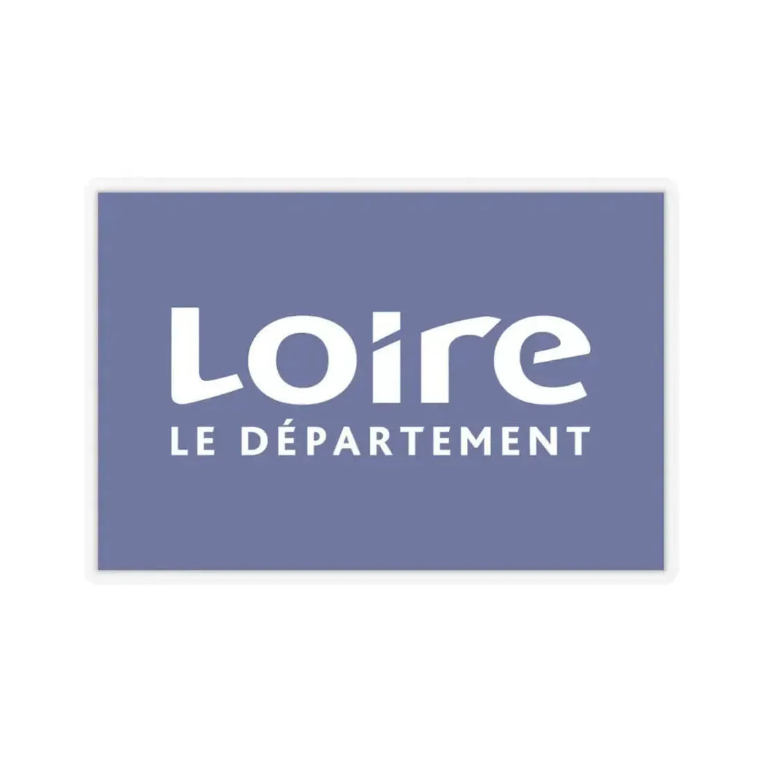 Flag of Loire France - STICKER Vinyl Kiss-Cut Decal 3 Inch Transparent - The Sticker Space