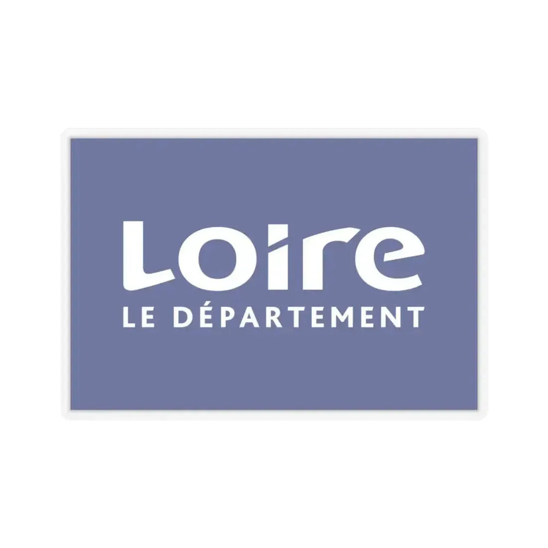 Flag of Loire France - STICKER Vinyl Kiss-Cut Decal 4 Inch Transparent - The Sticker Space