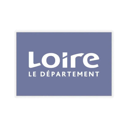 Flag of Loire France - STICKER Vinyl Kiss-Cut Decal 4 Inch Transparent - The Sticker Space