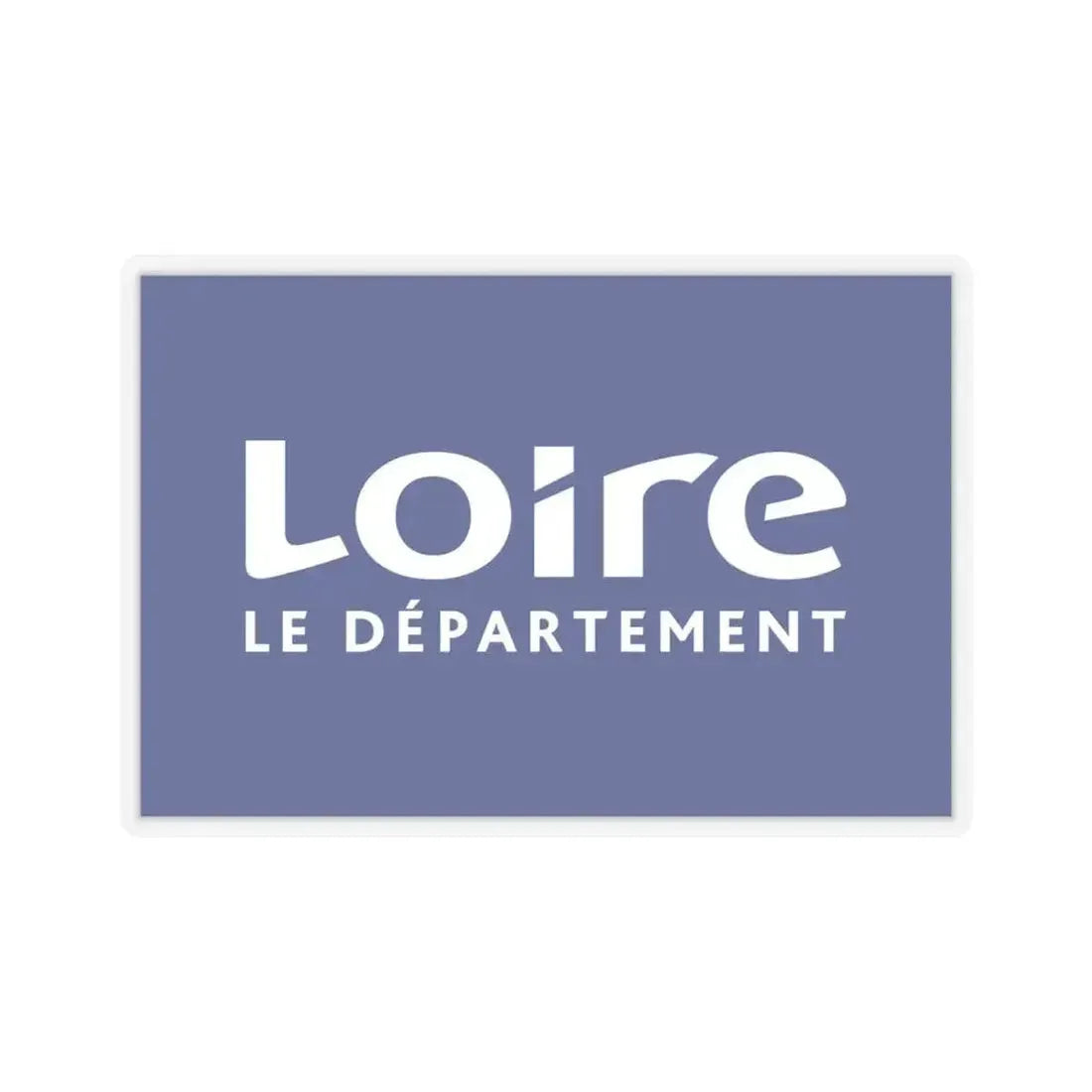 Flag of Loire France - STICKER Vinyl Kiss-Cut Decal 6 Inch Transparent - The Sticker Space