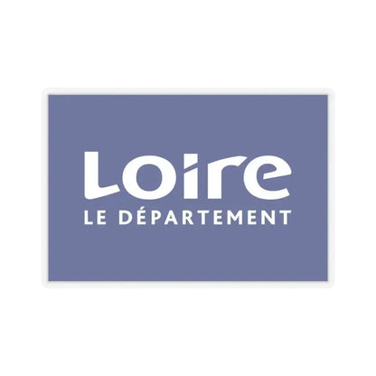 Flag of Loire France - STICKER Vinyl Kiss-Cut Decal 6 Inch Transparent - The Sticker Space