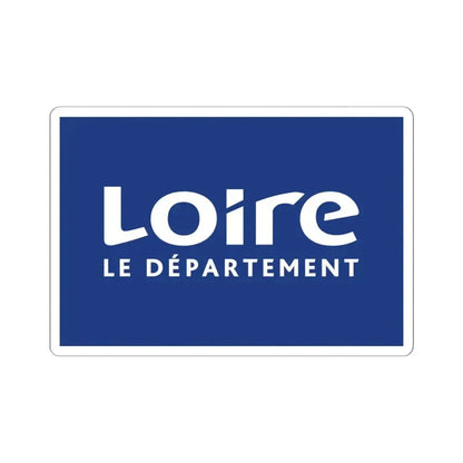 Flag of Loire France - STICKER Vinyl Kiss-Cut Decal 6 Inch White - The Sticker Space