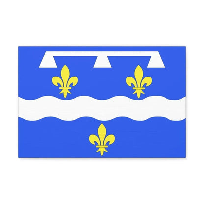 Flag of Loiret France 2 - Canvas Wall Art 18″ x 12″ 1.25" - The Sticker Space