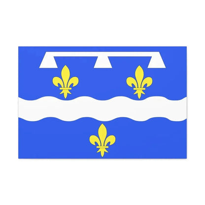 Flag of Loiret France 2 - Canvas Wall Art 30" x 20" 1.25" - The Sticker Space