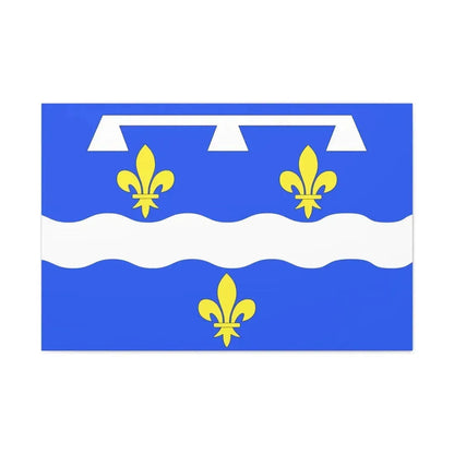 Flag of Loiret France 2 - Canvas Wall Art 36" x 24" 1.25" - The Sticker Space