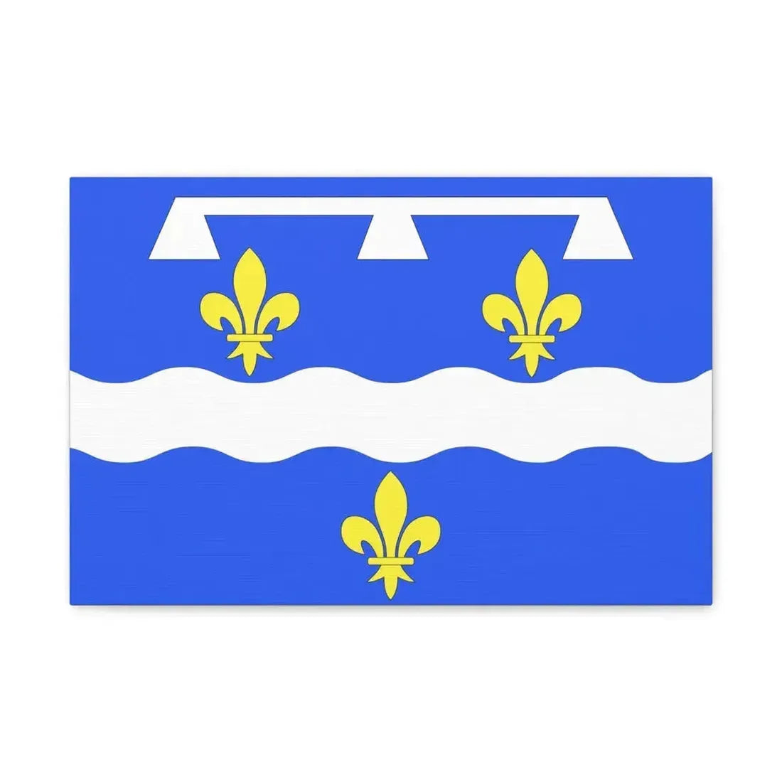 Flag of Loiret France 2 - Canvas Wall Art - The Sticker Space