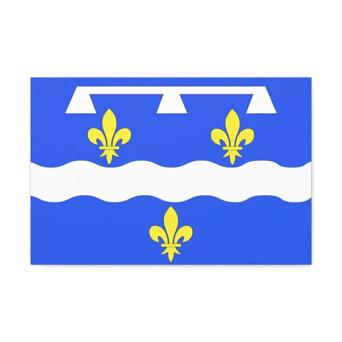 Flag of Loiret France 2 - Canvas Wall Art - The Sticker Space