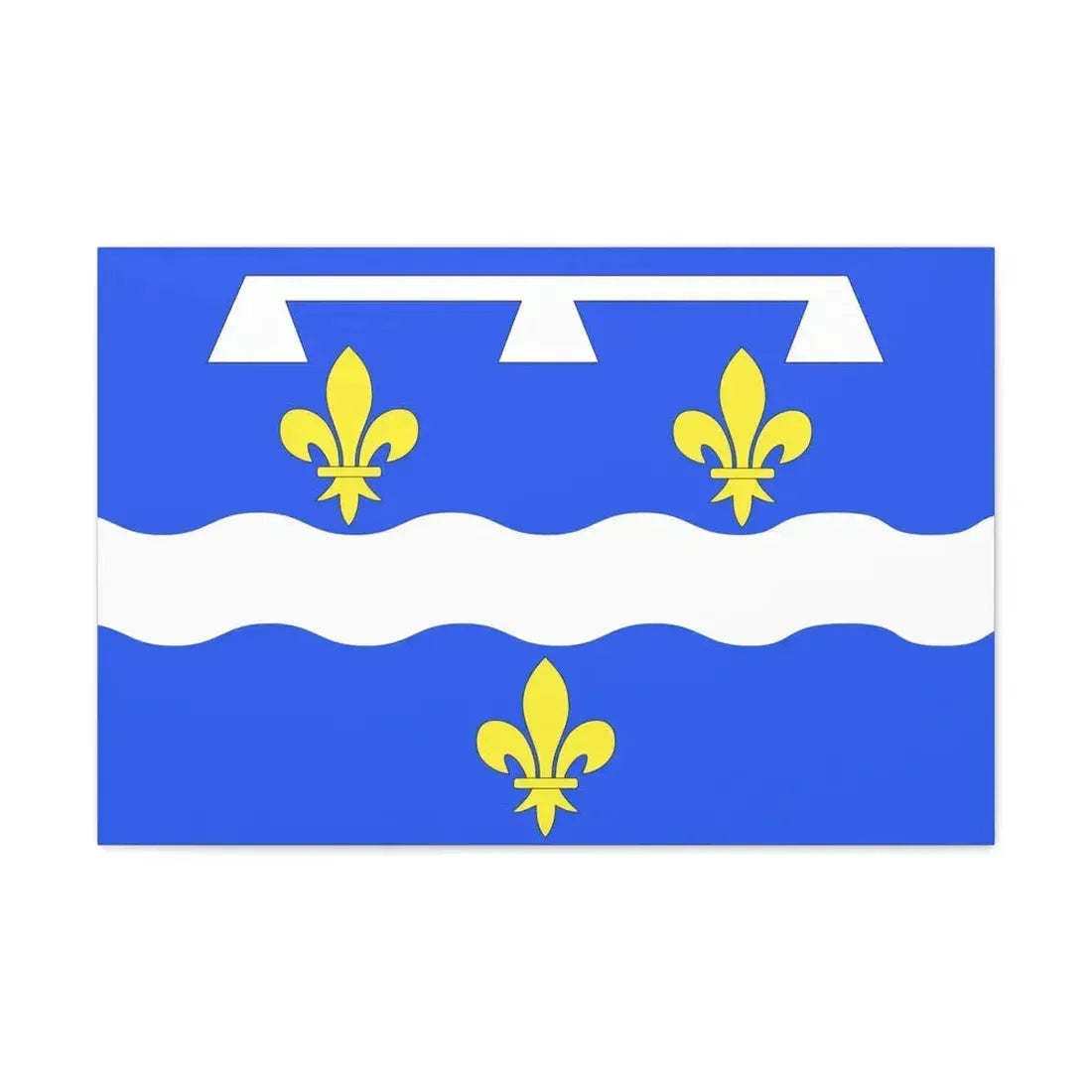 Flag of Loiret France 2 - Canvas Wall Art - The Sticker Space