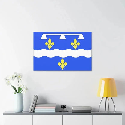 Flag of Loiret France 2 - Canvas Wall Art - The Sticker Space