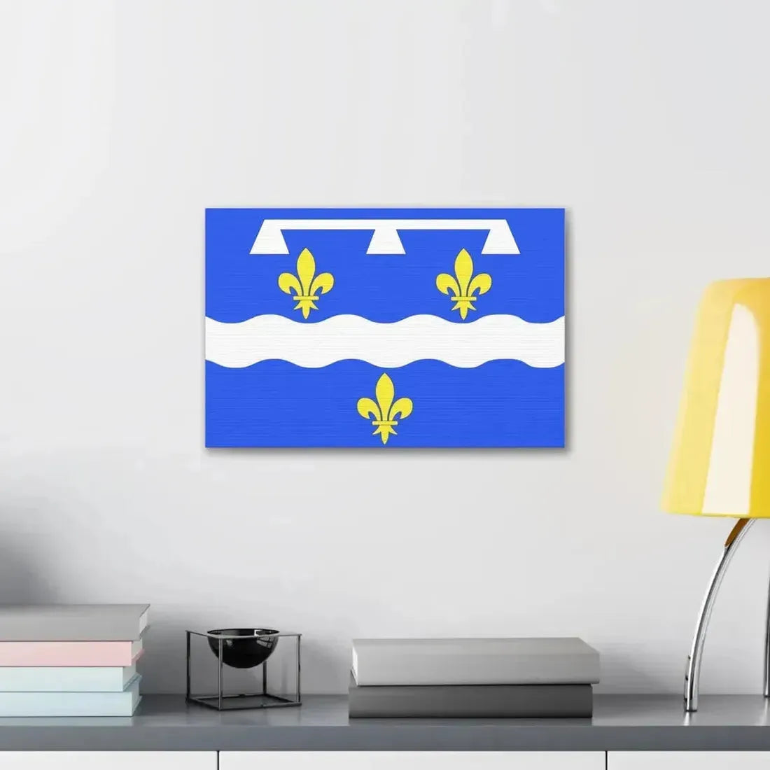 Flag of Loiret France 2 - Canvas Wall Art - The Sticker Space